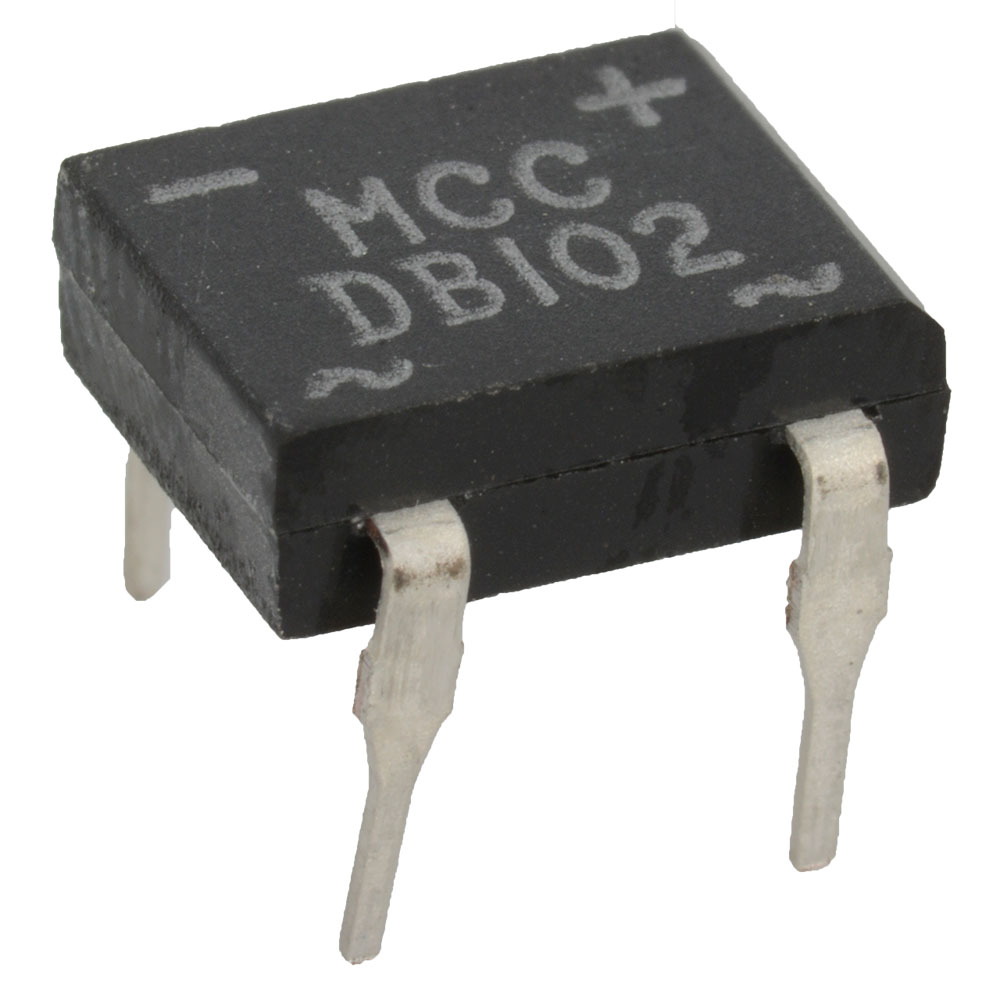 Diode Rectifier Bridge Single 100 Volt 1A 4-Pin DFM