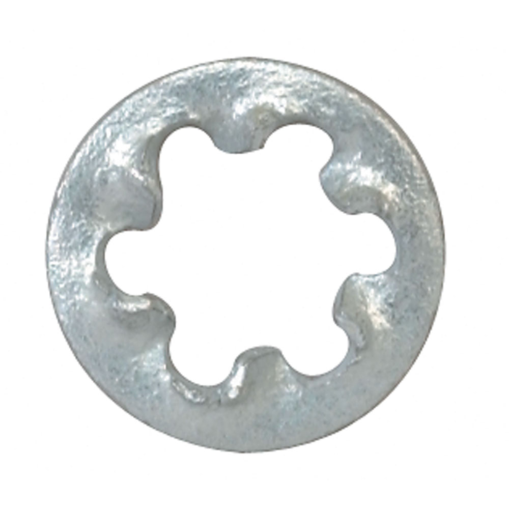 Washer Internal Tooth #4 Zinc Plated Steel
