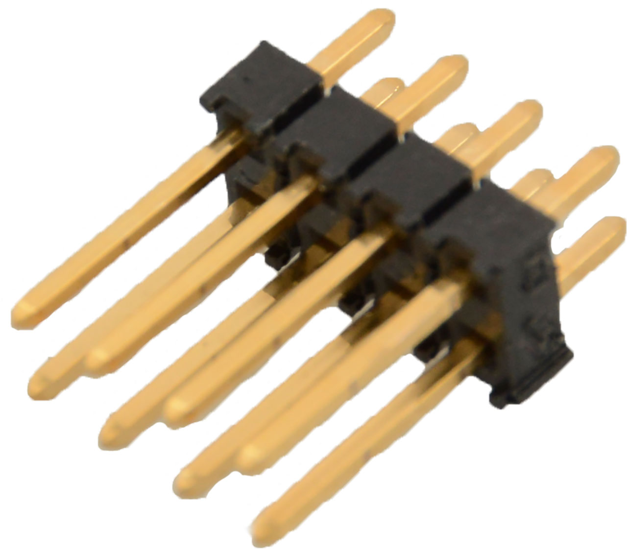 Connector Unshrouded Dual Row Male Pin Header 8 Position 2.54mm Solder Straight Through Hole