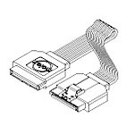 @SATA SIGNAL-LATCH CABLE ASSY-0.5M-RED(15)