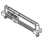 Connector Serial ATA Receptacle 15Power/7Signal Position 1.27mm Solder Straight SMD Tray