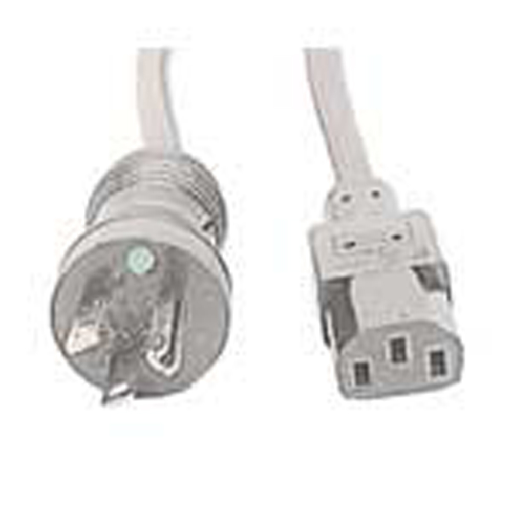 10 Foot 3-Conductor 16AWG SJT Medical-Grade Power Cord Green Dot