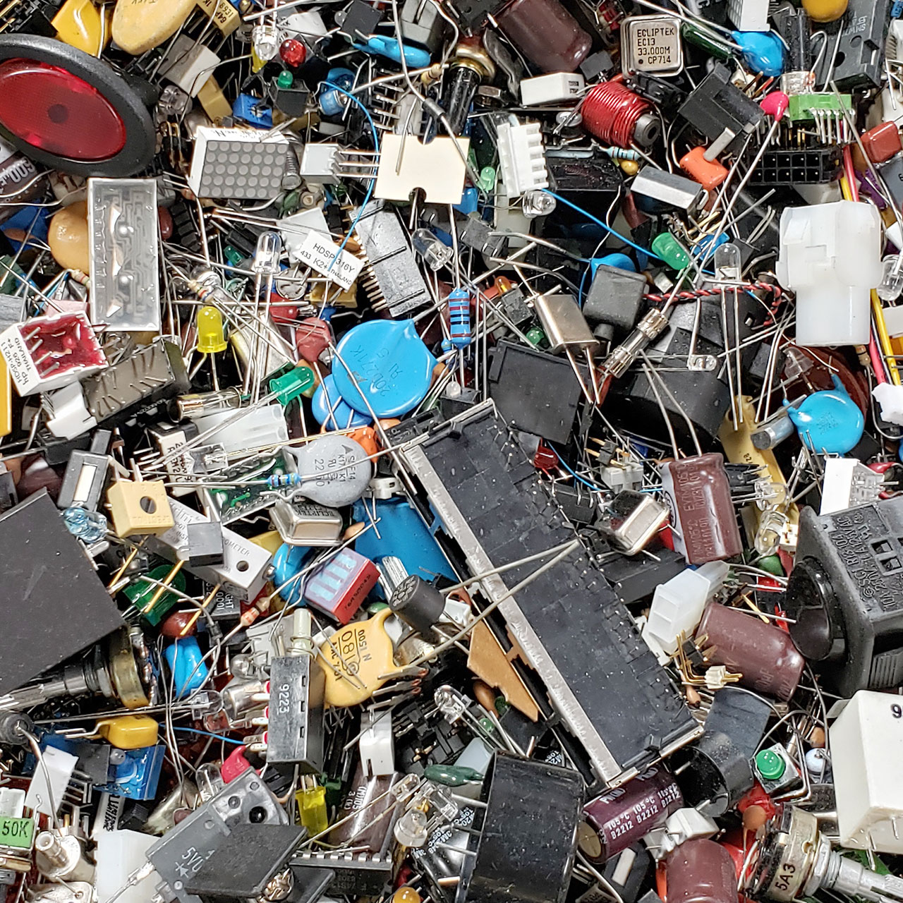 3-LB. Grab Bag - 100's of Miscellaneous Electronic Components