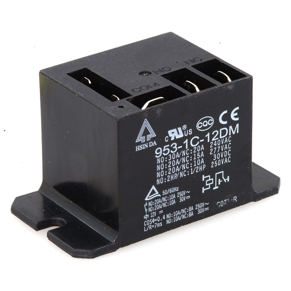 General Purpose Power Relay SPDT 12VDC 77mA