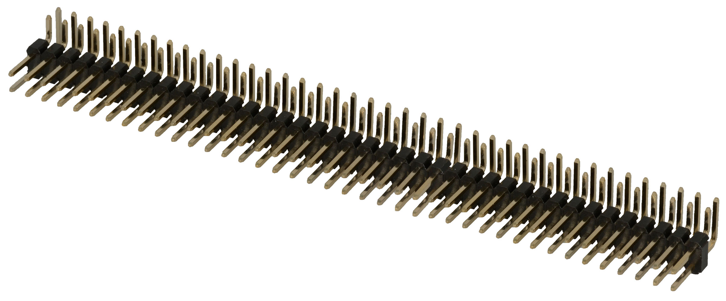 Connector Unshrouded Header 80 Position 2.54mm Solder Right Angle