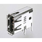 Connector USB Receptacle 4 Position 2mm Solder Right Angle Thru-Hole 4 Terminal 1 Port Tube