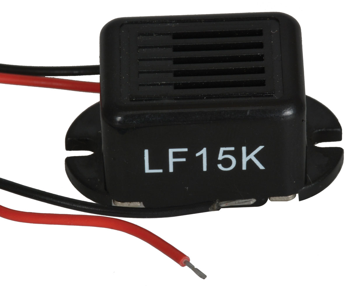 Audio Buzzer 9-12VDC 25mA 300Hz to 500Hz Flange Mount