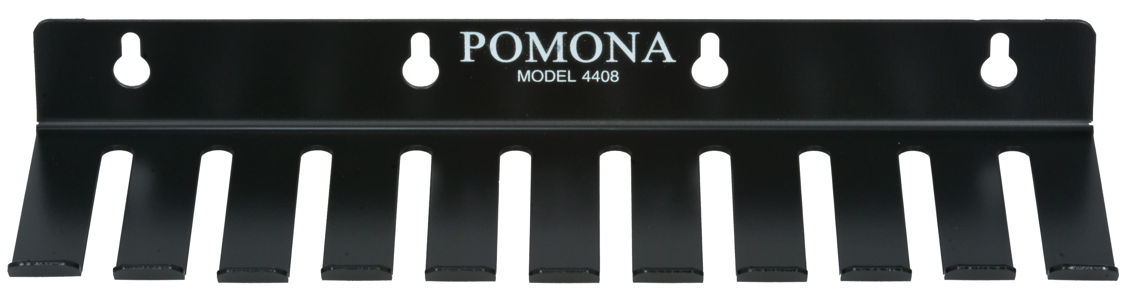 10-Slot Test Lead Rack Holder Black Steel No.2 Temper