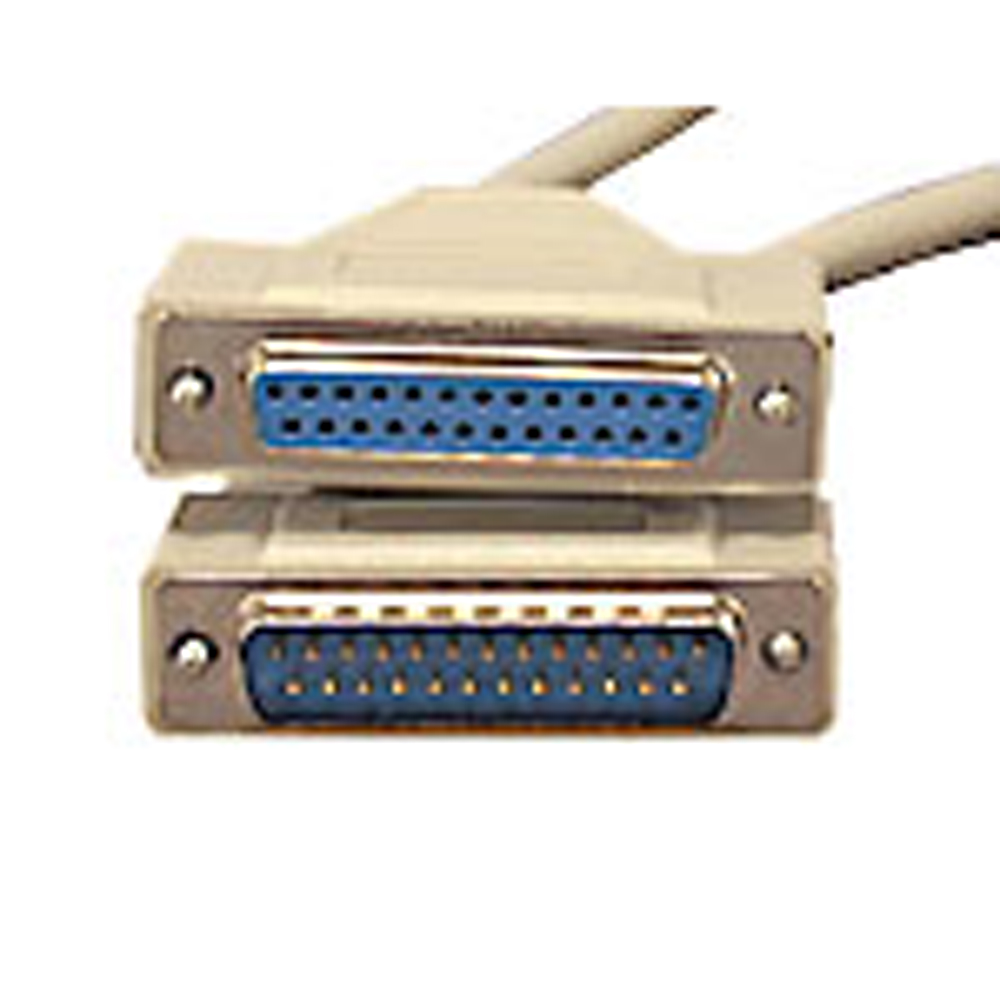 Cable Extension 25 Lines 15 Feet DB25 Male to DB25 Female Parallel Port