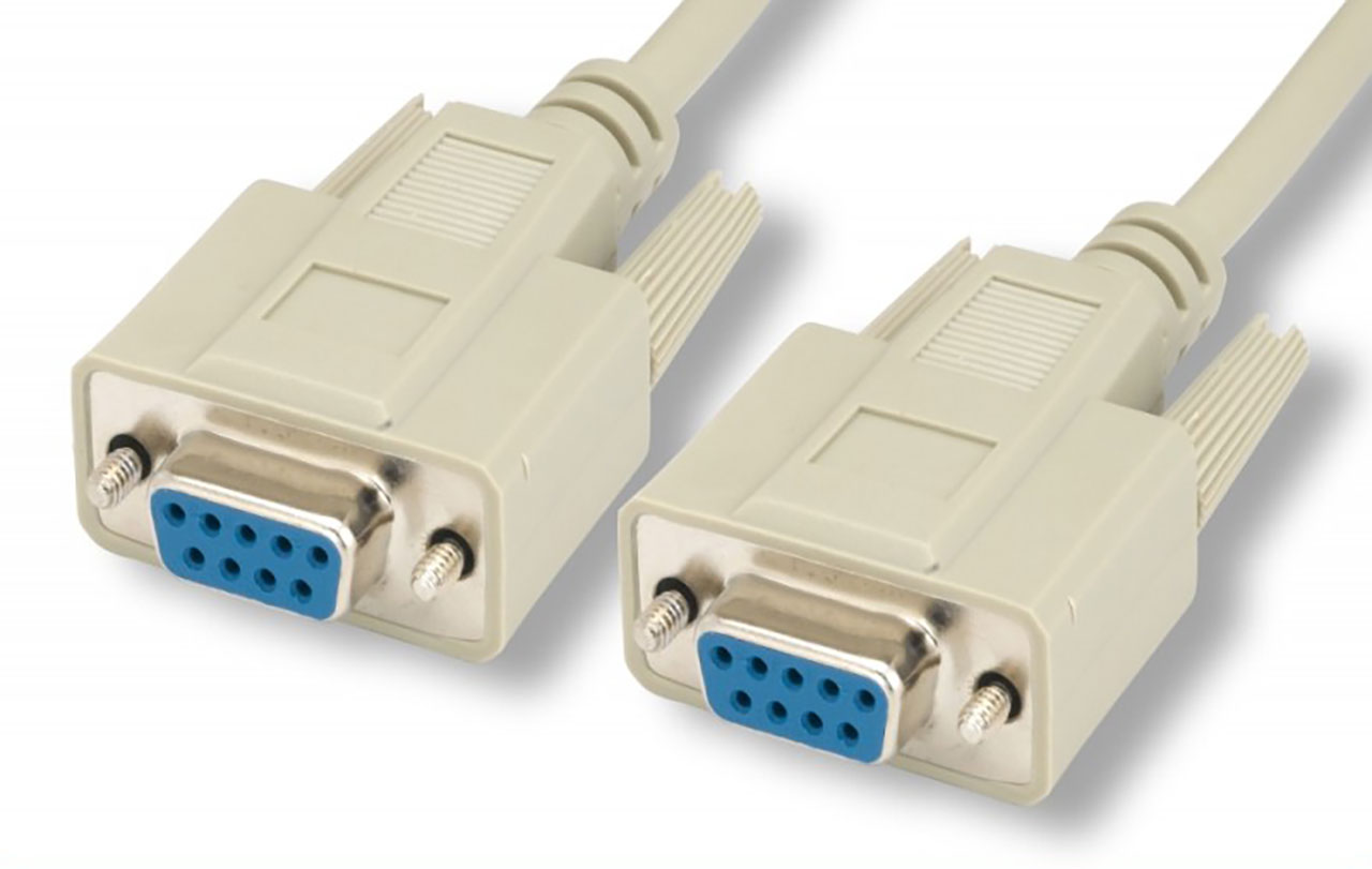 6 Foot DE9 Female to DE9 Female Null Modem Cable