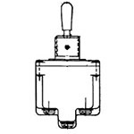 Toggle Switch (N.O.-N.C.) 4 Position Double Throw Screw 20 Amp 230 Volt AC 250 Volt Panel Mount