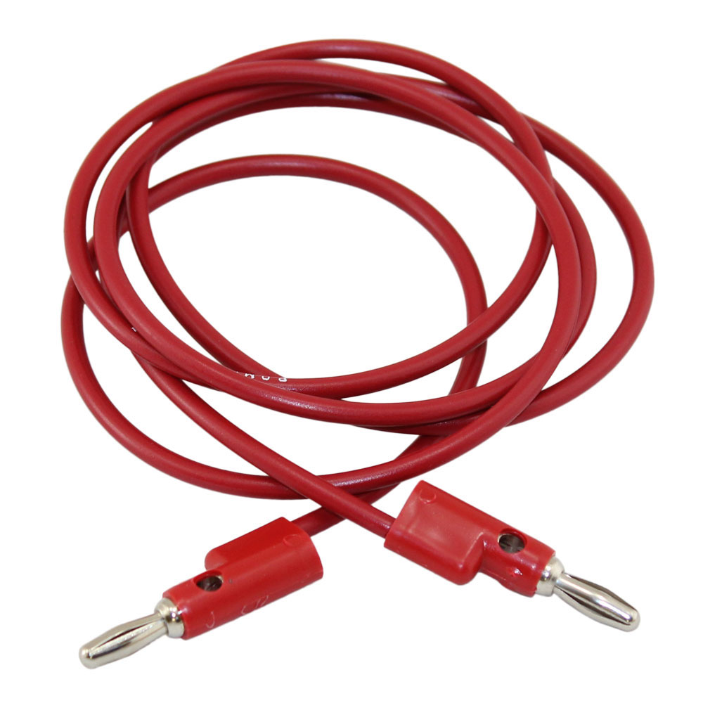 Banana Plug to Banana Plug Patch Cord Red 36 Inch
