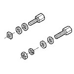 Connector Accessories Screw Lock Assembly Kit Kit Female Passivated Stainless Steel