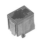 Connector RJ-22 F 4 Position 2.54mm Solder Straight Thru-Hole 4 Terminal 1 Port Tray Cat 3