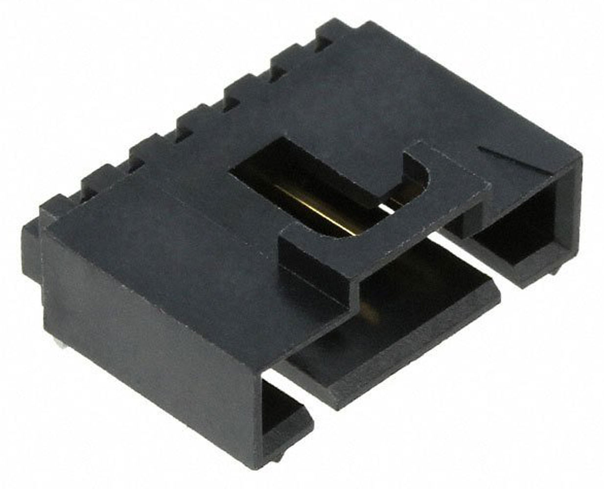 Connector Shrouded Header 6 Position 2.54mm Solder Right Angle Thru-Hole SL