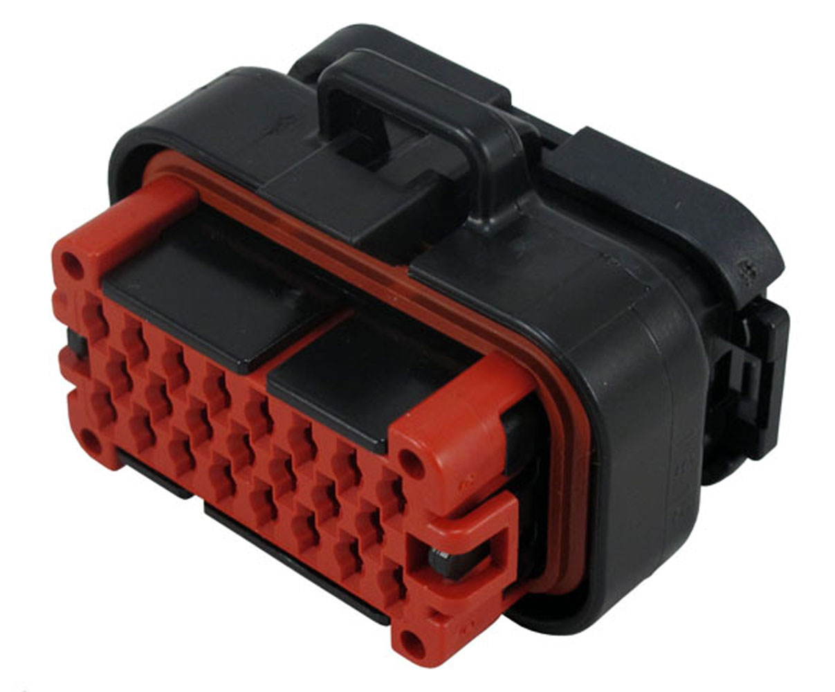 Ampseal 23-Position Plug Housing Black 0.157" (4mm)