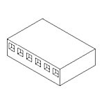 Connector Housing Receptacle 2 Position 3.96mm Crimp Straight Cable Mount Bag