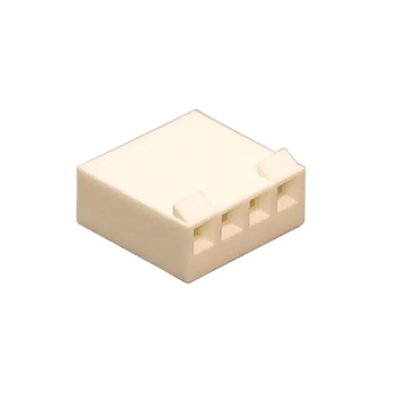 4-Position Rectangular Connector Housing Receptacle Natural 0.156" (3.96mm)