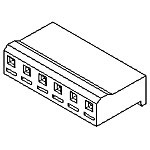 Connector Housing Receptacle 4 Position 5.08mm Straight Bag