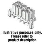 Connector Wire to Board Receptacle 14 Position 4.2mm Solder Straight Thru-Hole Tray