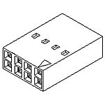 Connector Housing Receptacle 16 Position 2.54mm Straight Bag