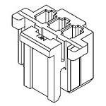 Connector Housing Female 2 Position 2mm Crimp Straight Cable Mount Sherlock Series