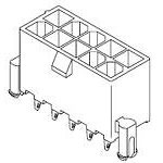 Connector Wire to Board Header 20 Position 4.2mm Solder Straight Through-Hole Tray
