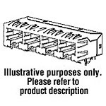 Connector RJ-45 Female 16 Position 2.54mm Solder Right Angle Thru-Hole 16