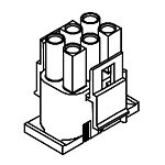 Connector Housing PL 6 Position Straight Bag