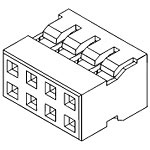 Connector Housing Receptacle 4 Position 2mm Straight Bag