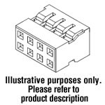 Connector Housing Receptacle 6 Position 2mm Straight Bag