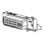 Connector Micro Cross Receptacle 29 Position 1.91mm Solder Right Angle Thru-Hole 29 Terminal 1 Port Tray