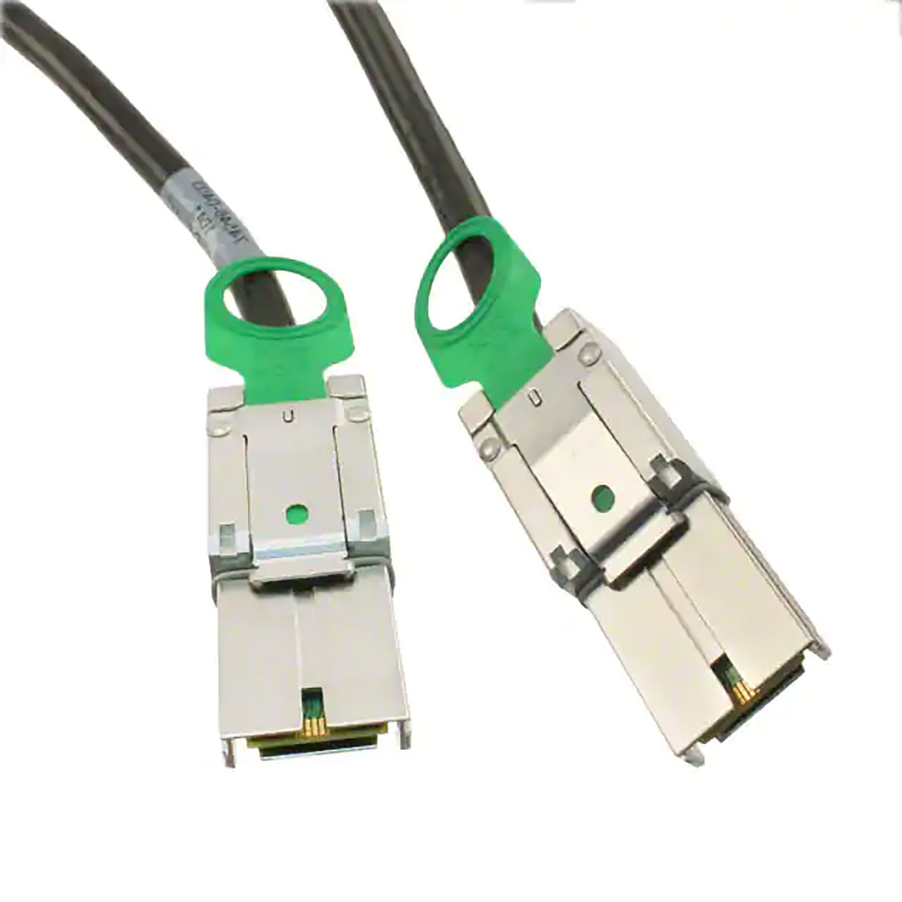 Cable Assembly 38 Position PCIe x4 Plug to Plug Black Shielded iPass 74546 3 Meters