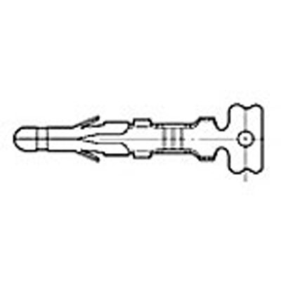 Connector 093 Contact Pin 1 Position Crimp Straight Cable Mount 1 Terminal 1 Port Loose Piece