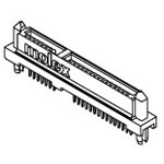 Connector Serial ATA Receptacle 22 Position 1.27mm Solder Straight SMD Tray