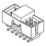 Connector Shrouded Header 10 Position 2mm Solder Straight SMD Tube