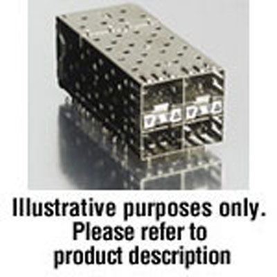 Connector SFP Female 80 Position 1.6mm Press Fit Right Angle Thru-Hole 80 Terminal 4 Port