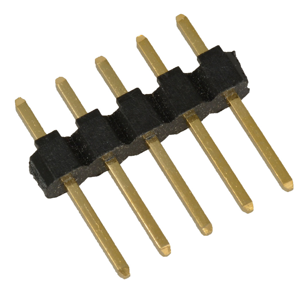 5-Pin Single Row 0.1" Straight Male Pin Header
