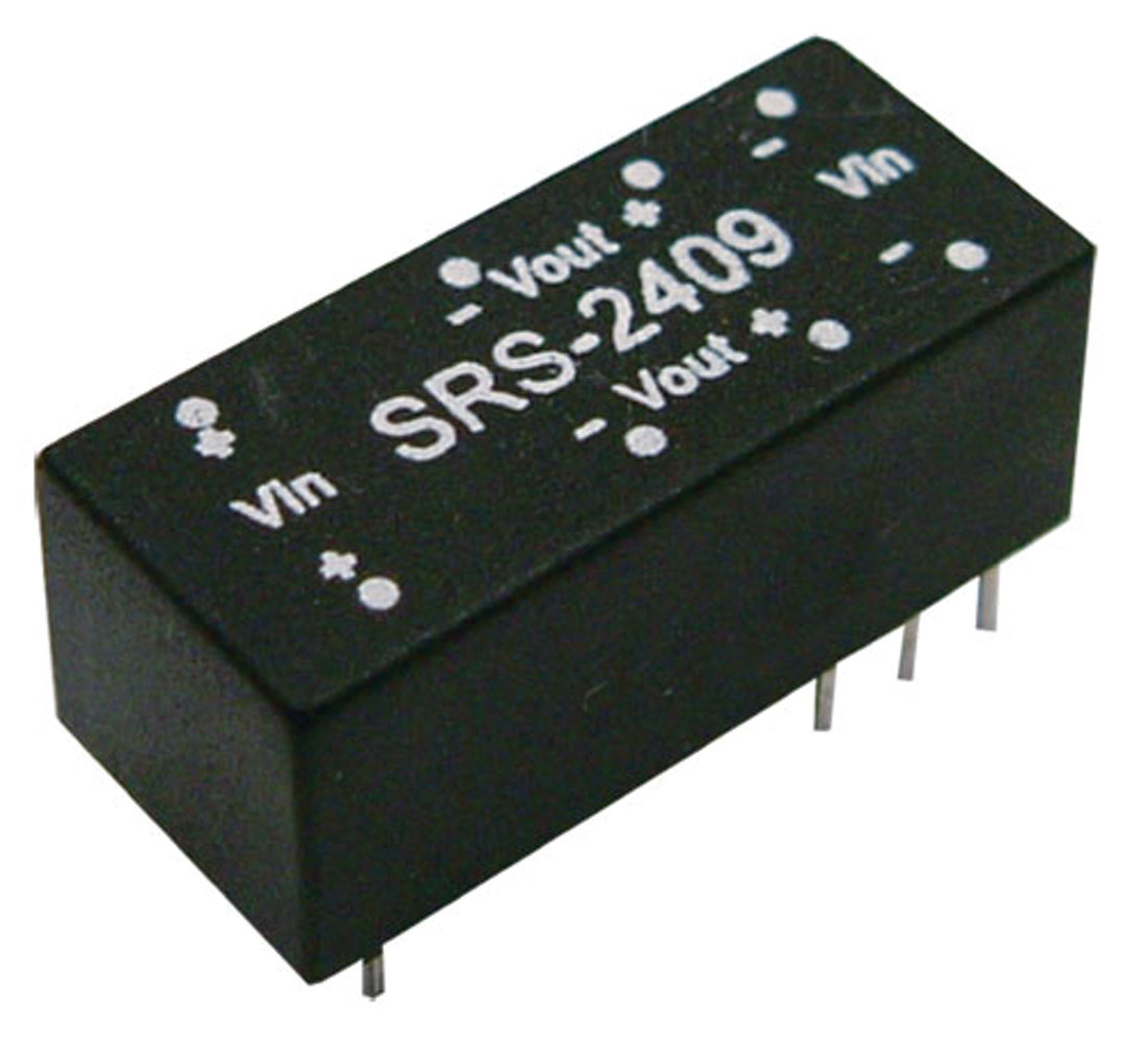 Power Supply Encapsulated DC-DC 1 Output 9 Volt 0.056A 0.5W 8-PIN DIP, SRS-2409,