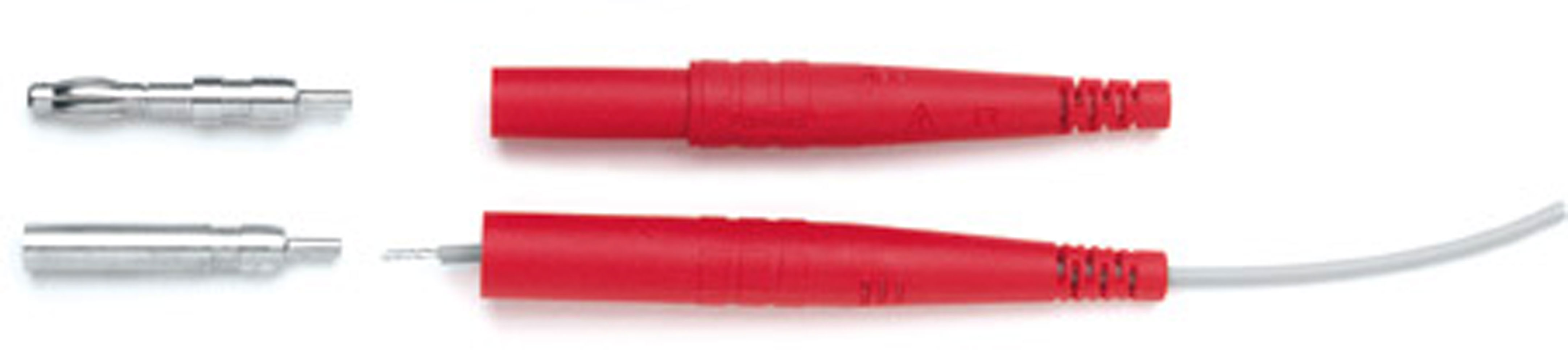 Banana Plug User Installed Red 10 Pack 18-22 AWG Cat II 300 Volt