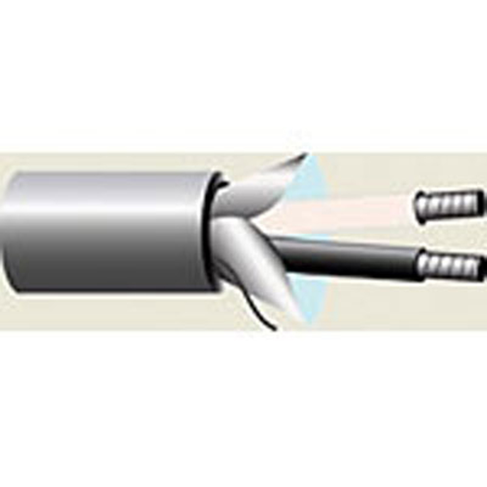 Wire 18 AWG 2 Conductors Foil Shielded 300 Volt UL CM Cable Gray PVC