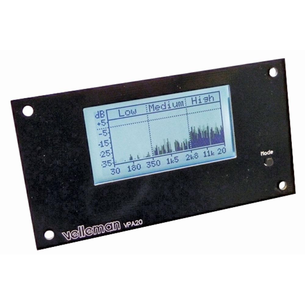 Velleman Audio Analyzer Kit with White LCD by Whadda