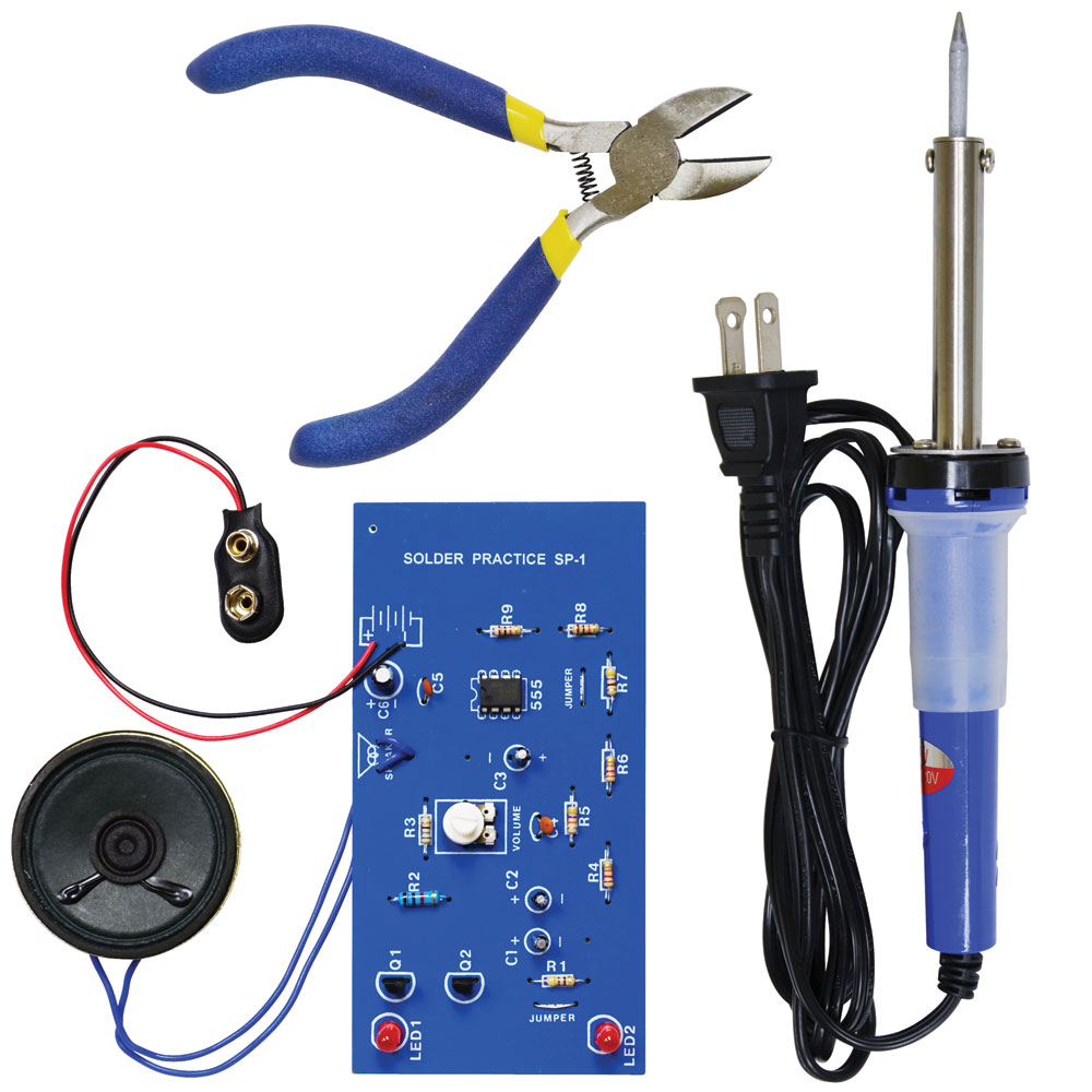 Practice Soldering Kit with Soldering Iron