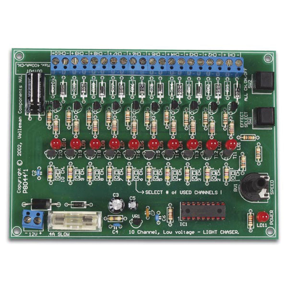 Velleman Light Chaser Low Volt 10 Channel 12V/400Ma by Whadda