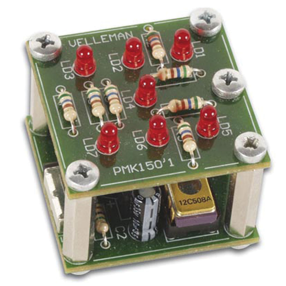 Velleman Kit Shaking Dice Simulated Dice Roll Soldering Kit by Whadda