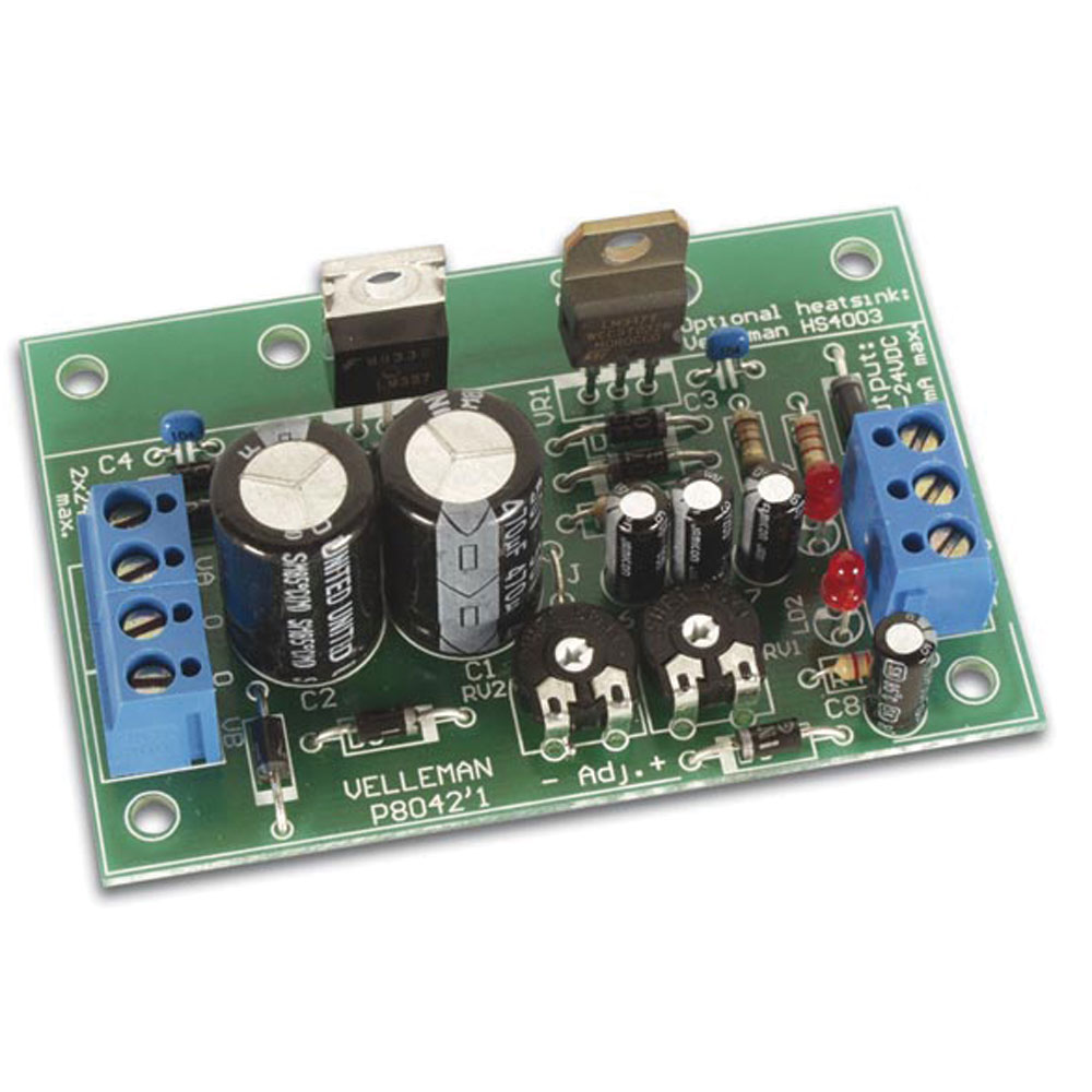 Velleman Kit Symmetric 1A Power Supply Output 1.2-24VDC by Whadda