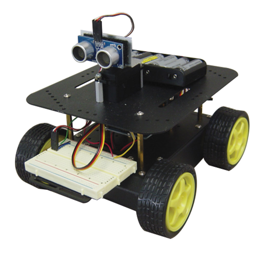 J-Bot Robot Kit with PING sensor and Motor Shield