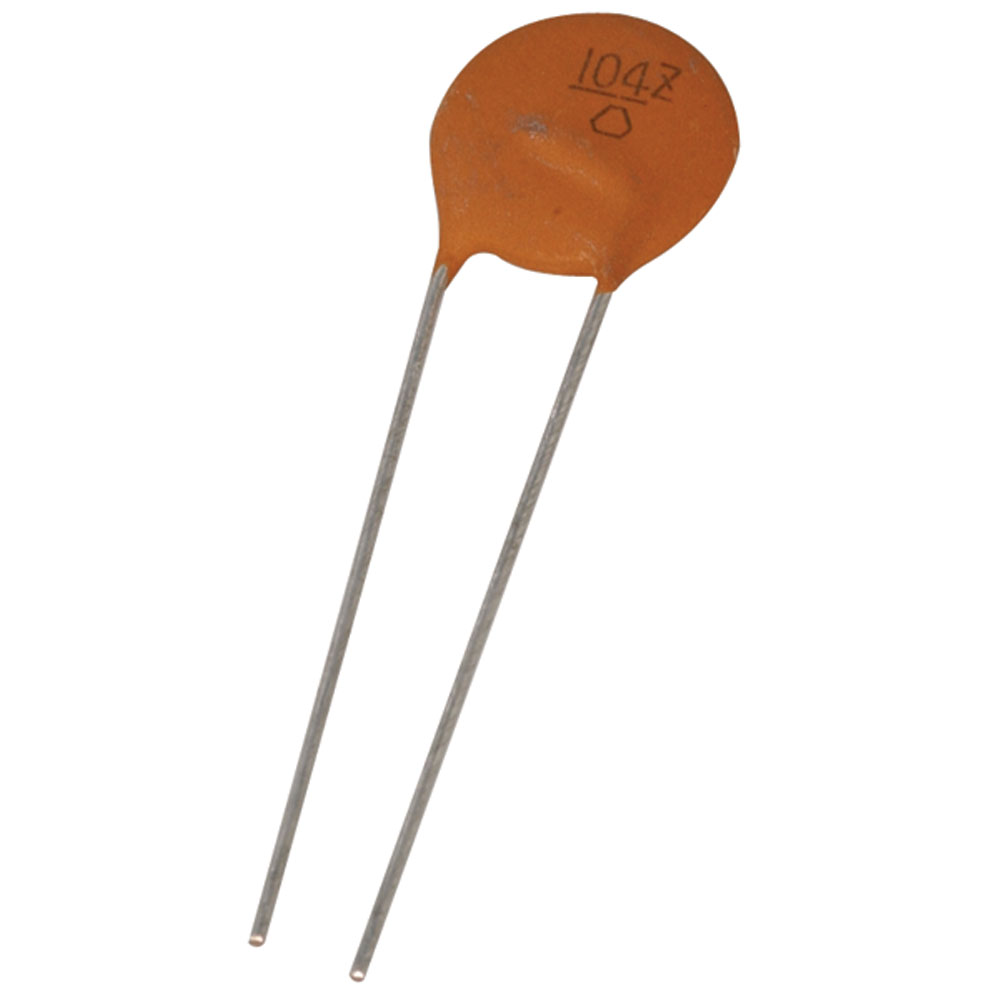 Capacitor Ceramic Disc 0.1&micro;F 50V &plusmn;20%