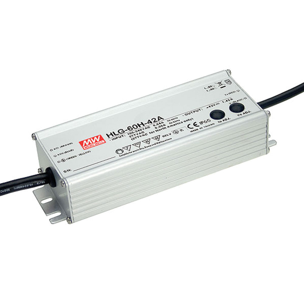 15V 4A 60W Class 2 Enclosed Switching Power Supply Outputs Adjustable by Internal Pot