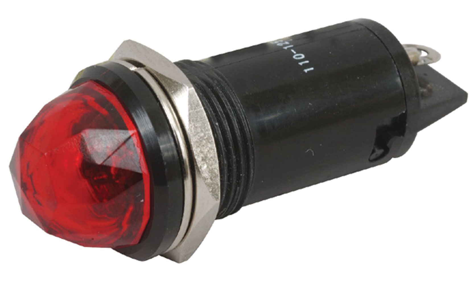 Panel Mount Neon Lamp Red 120VAC Solder Terminals with Lamp